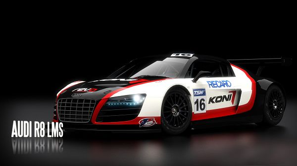 AUDI R8 LMS Post in 1920x1080 Pixel, Car Impressive for Its Color Combination, Background is Simple and Incredible - HD Cars Wallpaper