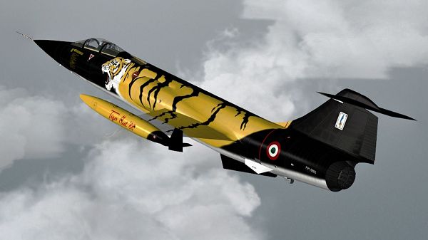 Aeroplane Show Image, Sim Skunk Works F-104S 