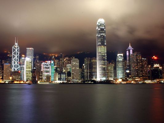 Amazing Landscape of the World, Hong Kong at Night, Impressive Scenery