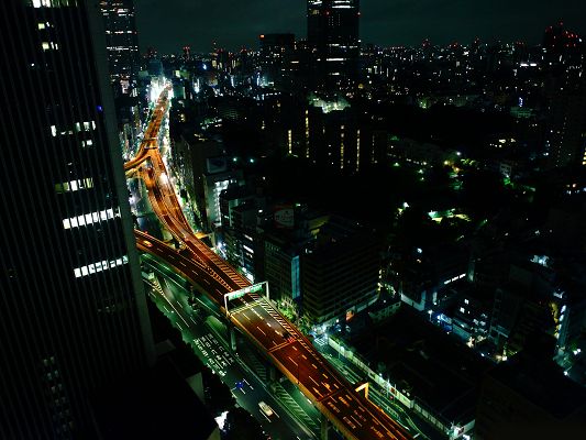 Beautiful Sceneries of the World - Tokyo Nights Post in Pixel of 2560x1920, Night Scene in the City is Just Incredible
