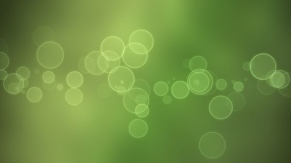 Bright Bubbles on Light Green Background, Style is Thus Clean and Simple, Looking Good on Any Computer - HD Creative Wallpaper
