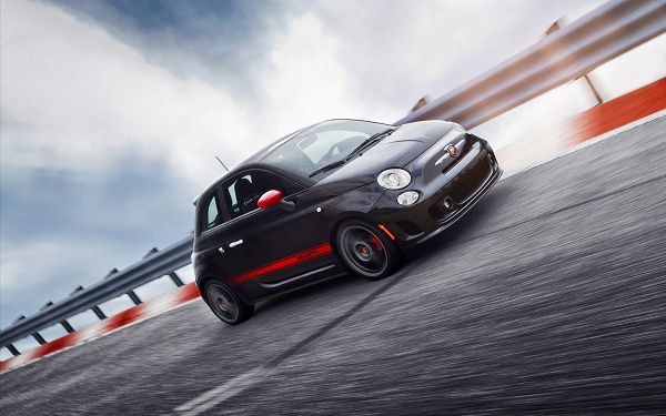 Fiat Car Running in Full Speed on a Bridge, Looking Really Good in This, Driving Experience Must be Unbelieveable - HD Cars Wallpaper

