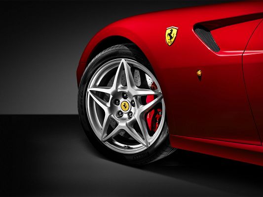 Free Download Cars Wallpaper - Ferrari GTB Post, Half of Its Face is Shown, Yet Impressive Enough to Grab Attention