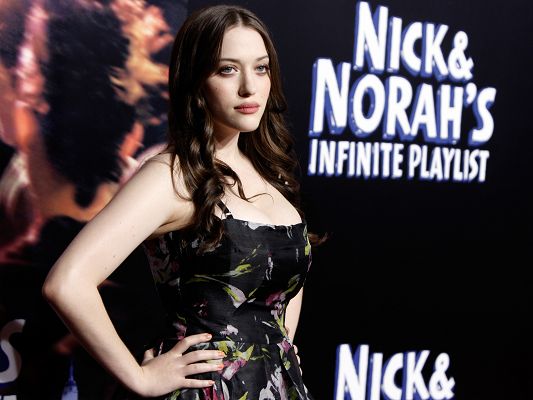 Free Download TV & Movies Post - Kat Dennings High Resolution Post, a Hot Girl in Graceful Pose, She Shall Strike a Deep Impression, a Great Fit