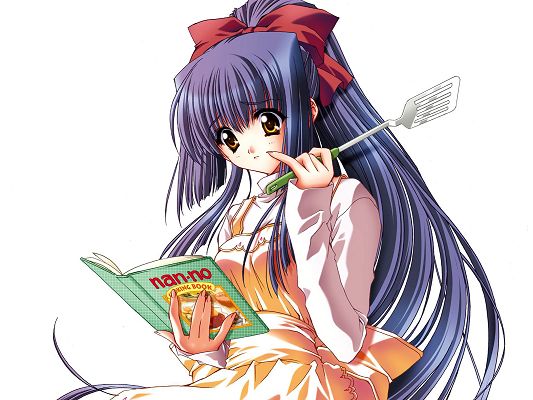 Free TV & Movies Post - Anime Girls Post in Pixel of 1600x1200, Girl Doing Reading in Cook, Her Food is Worth Tasting