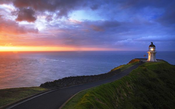Free Scenery Wallpaper - Includes Cape Reinga Lighthouse, Leading You back to Home!