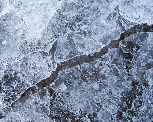 Images of Natural Landscape, Afloat Ice on River, Great in Look