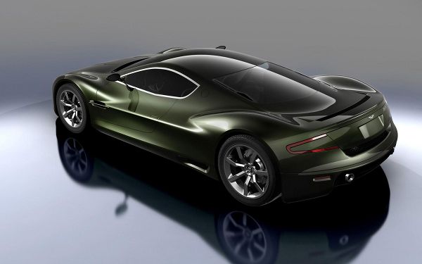 In Stop and Smooth Line, With Mirror-Like Ground, Combining an Amazing Scene - Aston Martin Car Wallpaper