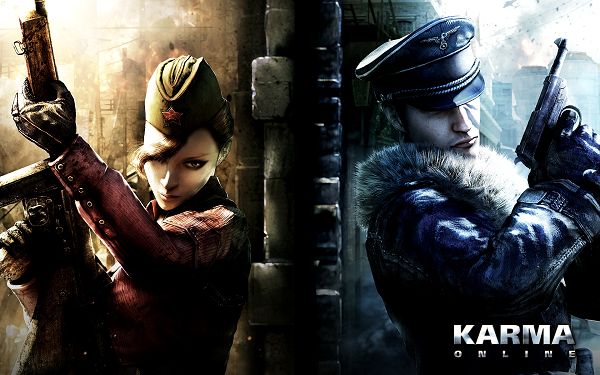 Karma Online Game HD Post in Pixel of 1920x1200, Cool Girl and Handsome Man, Hold Your Gun and Join Them in the Battle - TV & Movies Post