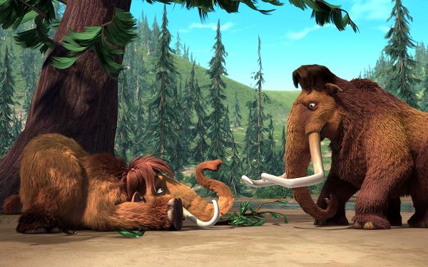 Manny & Ellie Post in Ice Age in 1920x1200 Pixel, the Lovers Always Seen Together, Impossible to be Left Alone, Envy Them a Lot, Ah? - TV & Movies Post