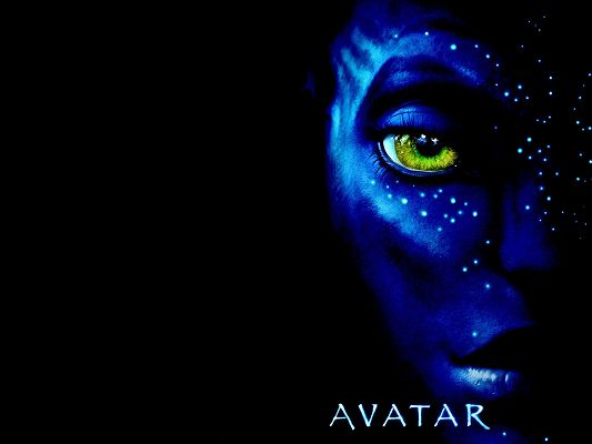 Official Avatar Movie Poster in 1920x1440 Pixel, Eyes All Open in Yellow, the Man Shall Gain Overwhelming Attention - TV & Movies Post