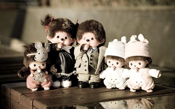 Picture of Monchhichi Family, Great Closeness and Bondness are Revealed, This is Family Connection - HD Monchhichi Wallpaper