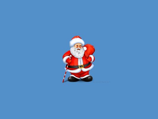 Santa Claus is Taking a Bag of Gifts, Christmas and Holiday Wallpapers Are Always Favored