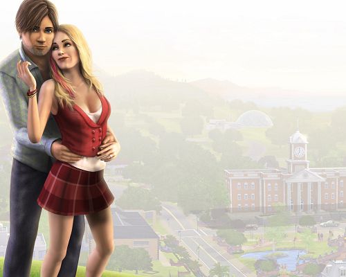 Sims 3 Game Post in 1280x1024 Pixel, Man and Woman Embracing Each Other, Affection is Quite Obvious, You Admire Them , Ah? - TV & Movies Post