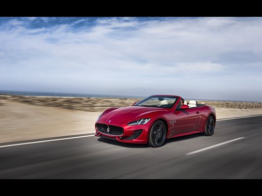 Super Car Images of Maserati GranCabrio, in Sport Motion Front, It Shall Grab Attention Wherever It Goes