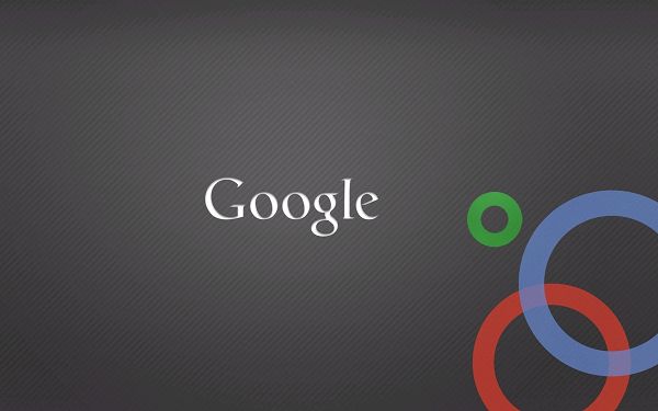 White Google and Three Colorful Circles, Background is Grey, Clean and Simple Style, Will Surely Strike an Impression - HD Google Wallpaper