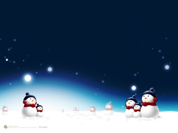 Lovely Wallpaper Of Snow Man In The Snow