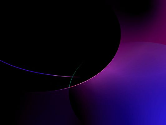 click to free download the wallpaper--3D Abstract Background, Purple Shape on Black Background, Colorful Lines, Looking Great