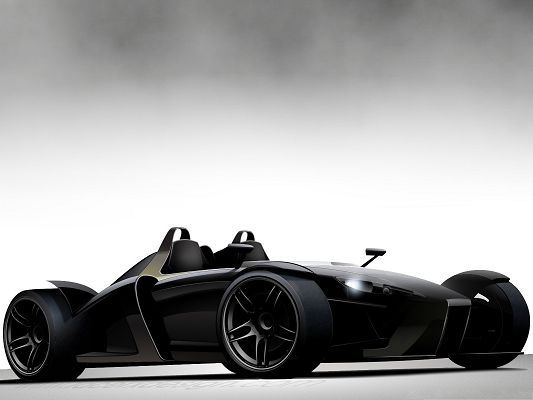 3D Cars Wallpaper, Black Super Car in Stop, Great Driving Experience