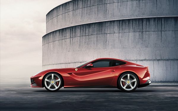 click to free download the wallpaper---A Red Ferrari Car, You Can Expect Great Speed and Usability, Has to be Well-Liked and Popular -  Ferrari Car Wallpaper