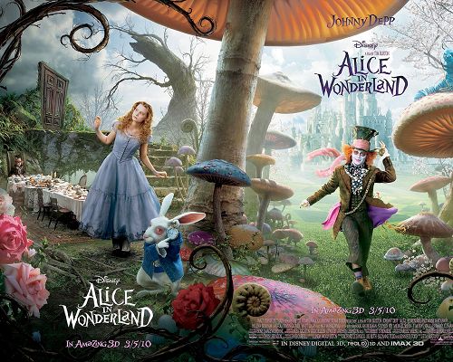 click to free download the wallpaper--Alice in Wonderland Movie Post in 1280x1024 Pixel, All Characters Showing Up, the World is Magic and Wonderful - TV & Movies Post