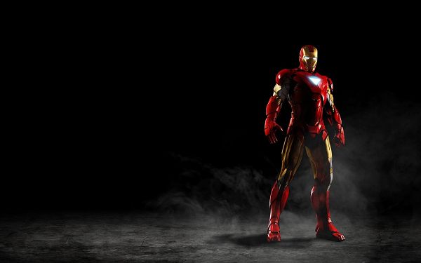 click to free download the wallpaper--Amazing Iron Man in 1920x1200 Pixel, a Tough Man Standing in Darkness, He is Ready for the Final Fight - TV & Movies Wallpaper