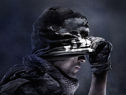 click to free download the wallpaper--Best Games Wallpaper, Call of Duty Ghosts, Dangerous Cool Guy