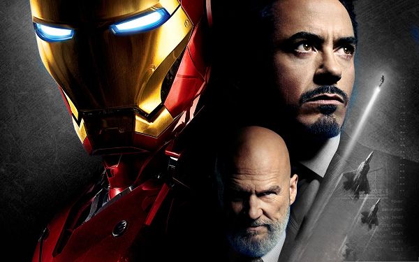 click to free download the wallpaper--Best Movies Poster, Iron Man and Obadiah Stane, Justice and Evil