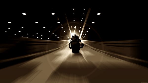 click to free download the wallpaper--Dark Knight Batman Batpod in 1920x1080 Pixel, Man in Motorcar and Driving Alone, Shadows Are Much Prolonged, Where is He Going? - TV & Movies Wallpaper