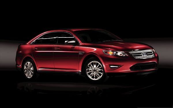 Ford Car Wallpaper, Red Super Car in Smooth Body Line, Dark Background