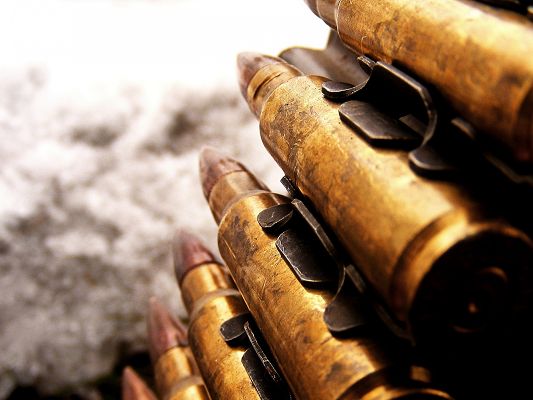 Free Ammunitions Pic, a Pile of Bullets, a Realistic Way, Under the Dark Sky, They Are Impressive