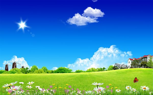 Free Scenery Wallpaper - Includes a Clean Home Sky, What an Amazing Scene!,click to download