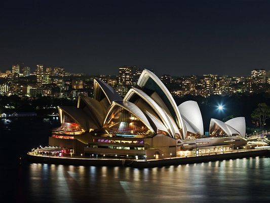 Free Scenery Wallpaper - Is Sydney Opera House Your Dreamy Place?,click to download
