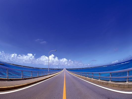 Free Wallpaper of a Long Long Road,click to download
