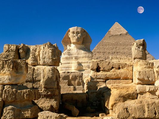 Great Sphinx Giza Egypt HD Post in 1600x1200 Pixel, a Gift from Mother Nature, It Shall Touch One's Bottom of Heart - HD Natural Scenery Wallpaper