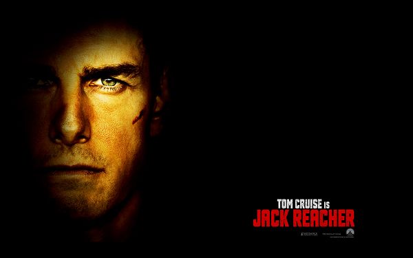 Jack Reacher Movie HD Post in Pixel of 1920x1200, the Man's Face is Getting Much Highlighted, Dark Background, He is Cool and Fit - TV & Movies Post