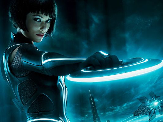 click to free download the wallpaper--Olivia Wilde Post as Quorra Tron Legacy in 1600x1200 Pixel, a Hot Lady in Black Suit, She is Indeed Great-Looking and Fit - TV & Movies Post