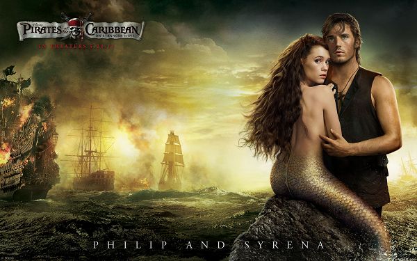 click to free download the wallpaper--Philip and Syrena in Pirates 4 Post in 1920x1200 Pixel, Forbidden Love Between Man and Mermaid, Hard to Understand - TV & Movies Post