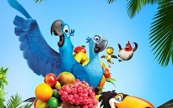 click to free download the wallpaper--RIO Movie 2011 Post in 2560x1600 Pixel, All Guys Happy and Exciting, Warmly Welcomed, Life is Indeed Wonderful a Partner - TV & Movies Post