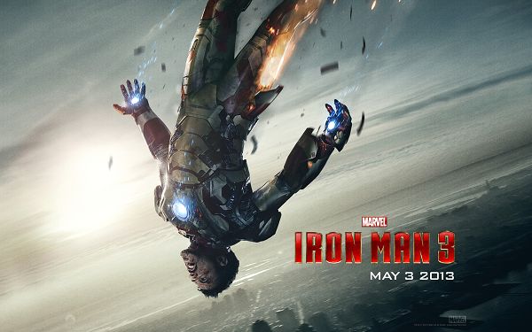 click to free download the wallpaper--Robert Downey in Iron Man 3, Body is on Fire and Falling Apart, 1920x1200 Pixel, Shall Fit Multiple Devices - TV & Movies Wallpaper