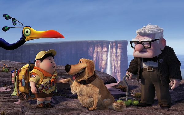Russell Dug Carl Fredricksen in Pixar's UP in 1440x900 Pixel, All Men in Great Relationship, It is an Impressive and Harmonious Scene - TV & Movies Post