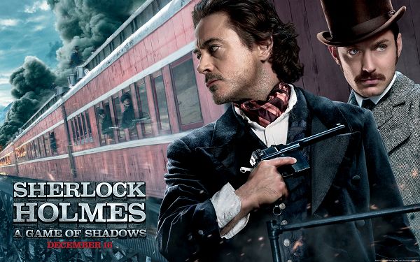 click to free download the wallpaper--Sherlock Holmes 2 HD in 1920x1200 Pixel, the Guy is Always the Center of Focus, Shall Fit Well Your Device - TV & Movies Wallpaper