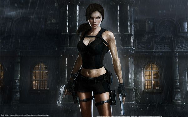 click to free download the wallpaper--Tomb Raider Underworld Game Post in 1920x1200 Pixel, Lady Caught in the Rain, Suit is Wet, She is More Appealing in This - TV & Movies Post