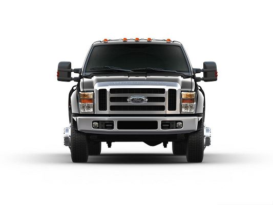 click to free download the wallpaper--Top Car Pictures, Ford F 450 Super Duty Car on White Background, Great Look