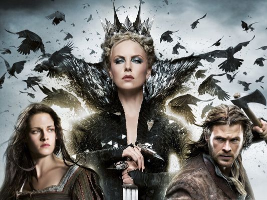 click to free download the wallpaper--Top Movies Poster, Snow White and the Huntsman, Evil Queen