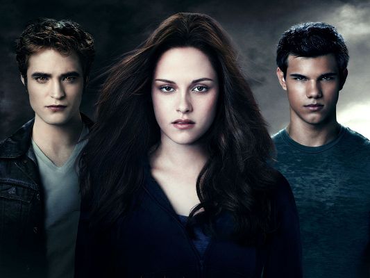click to free download the wallpaper--Twilight Eclipse New Official Poster in 1920x1440 Pixel, Bella is Attractive and Impressive Enough to be Loved By Both the Two, a Great Fit - TV & Movies Post