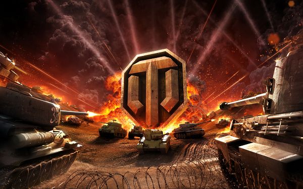 click to free download the wallpaper--World of Tanks Online HD Post in Pixel of 1920x1200, Tanks Are Everywhere, Making Explosion and Fire, War is Indeed Cold and Severe - TV & Movies Post