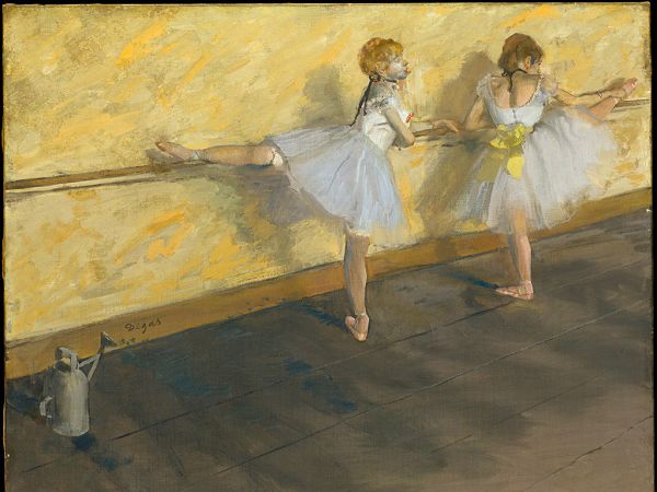 beautiful wallpaper: a painting of two ballerinas 
 ,click to download