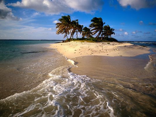 free wallpaper of Sandy Island Caribbean,click to download