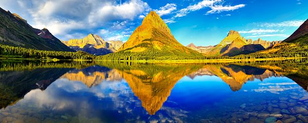 free wallpaper of beautiful scenery: wonderful Glacier National Park ,click to download